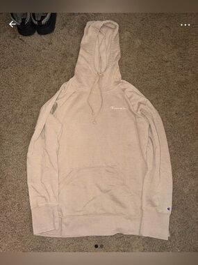 Champion Light Beige Pullover Hoodie for Men